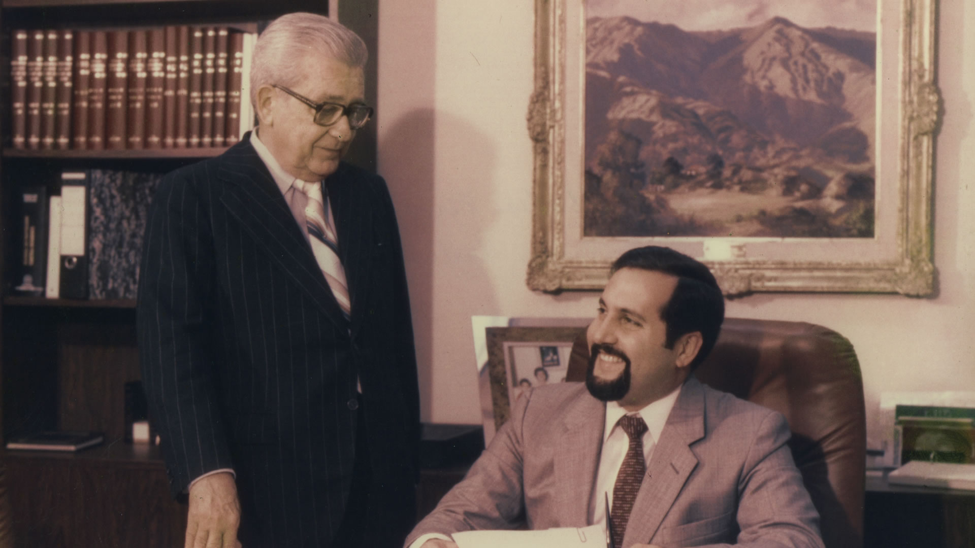 Don Temístocles Fernández y Juan Carlos Fernández C.